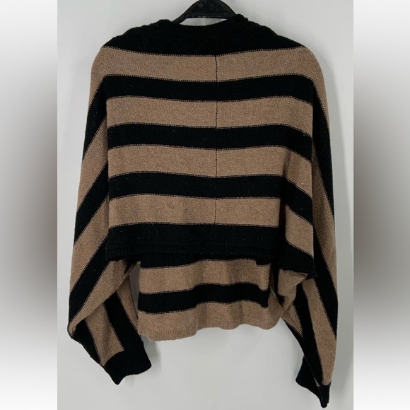 L'AGENCE Kloss Convertible Sweater, tank & shrug in 1, black/oatmeal,XS,EUC - Picture 2 of 8